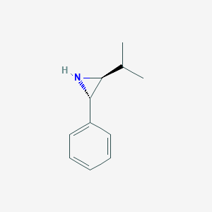 molecular formula C11H15N B1660231 (2S,3S)-2-Phenyl-3-(propan-2-yl)aziridine CAS No. 73475-45-3