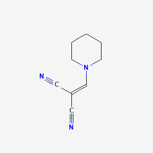 molecular formula C9H11N3 B1660234 Malononitrile, (piperidinomethylene)- CAS No. 73541-92-1