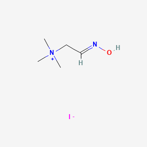 molecular formula C5H13IN2O B1660242 anti-Trimethylaminoacetaldehyde oxime iodide CAS No. 73636-97-2