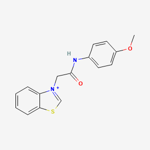molecular formula C16H15N2O2S+ B1660245 2-(1,3-benzothiazol-3-ium-3-yl)-N-(4-methoxyphenyl)acetamide CAS No. 736897-10-2