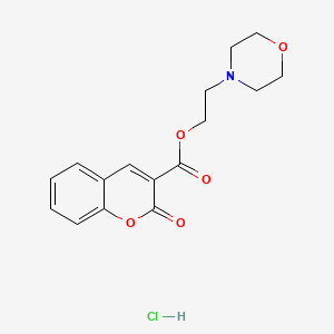 2H-1-Benzopyrancarboxylic acid, 2-oxo-, (2-morpholinoethyl) ester, hydrochloride