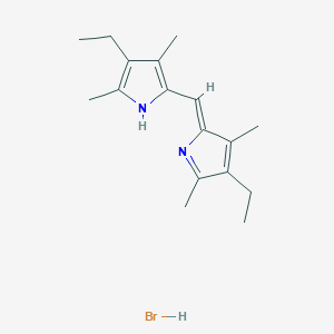 (2Z)-4-ethyl-2-[(4-ethyl-3,5-dimethyl-1H-pyrrol-2-yl)methylidene]-3,5-dimethylpyrrole;hydrobromide