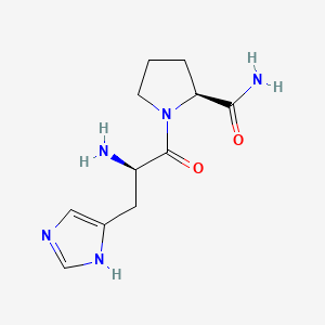 molecular formula C11H17N5O2 B1660254 D-Histidyl-L-prolinamide CAS No. 737727-05-8