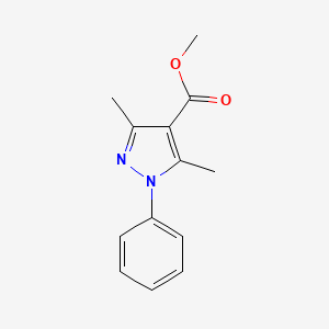 molecular formula C13H14N2O2 B1660255 Methyl 3,5-dimethyl-1-phenyl-1H-pyrazole-4-carboxylate CAS No. 73773-25-8