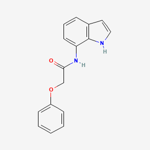 molecular formula C16H14N2O2 B1660256 N-(1H-Indol-7-YL)-2-phenoxyacetamide CAS No. 737801-80-8