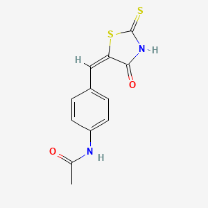 molecular formula C12H10N2O2S2 B1660265 5-(p-Acetamidobenzylidene)rhodanine CAS No. 73855-55-7