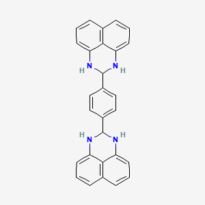 molecular formula C28H22N4 B1660267 2-[4-(2,3-dihydro-1H-perimidin-2-yl)phenyl]-2,3-dihydro-1H-perimidine CAS No. 73858-20-5