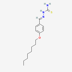 molecular formula C16H25N3OS B1660275 p-Octyloxybenzaldehyde 3-thiosemicarbazone CAS No. 73962-30-8