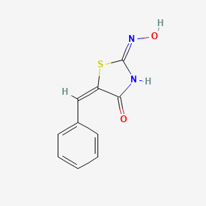 molecular formula C10H8N2O2S B1660279 5-Benzylidenerhodanine-2-oxime CAS No. 74037-15-3