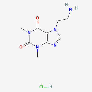 molecular formula C9H14ClN5O2 B1660281 7-(2-Aminoethyl)-3,7-dihydro-1,3-dimethyl-1H-purine-2,6-dione hydrochloride CAS No. 74039-63-7