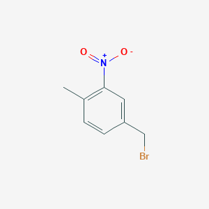 molecular formula C8H8BrNO2 B1660289 4-(Bromomethyl)-1-methyl-2-nitrobenzene CAS No. 74101-68-1