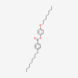 molecular formula C30H44O3 B1660293 Benzoic acid, 4-nonyl-, 4-(octyloxy)phenyl ester CAS No. 74161-80-1