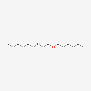 molecular formula C14H30O2 B1660300 Hexane, 1,1'-[1,2-ethanediylbis(oxy)]bis- CAS No. 74231-58-6