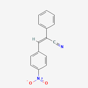molecular formula C15H10N2O2 B1660303 Nitrobenzene, 4-(2-cyano-2-phenylethenyl) CAS No. 7431-35-8