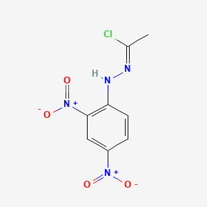 molecular formula C8H7ClN4O4 B1660304 Acetyl chloride, 2,4-dinitrophenylhydrazone CAS No. 74316-15-7