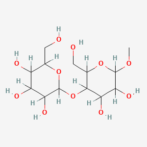 molecular formula C13H24O11 B1660307 2-[4,5-Dihydroxy-2-(hydroxymethyl)-6-methoxyoxan-3-yl]oxy-6-(hydroxymethyl)oxane-3,4,5-triol CAS No. 744-05-8
