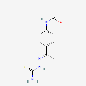 molecular formula C11H14N4OS B1660310 p-Acetylaminoacetophenone thiosemicarbazone CAS No. 7441-55-6