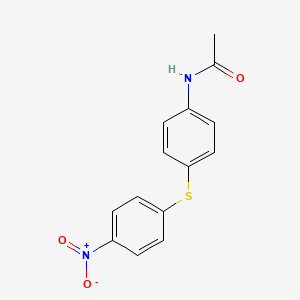 molecular formula C14H12N2O3S B1660325 N-{4-[(4-Nitrophenyl)sulfanyl]phenyl}acetamide CAS No. 7467-51-8