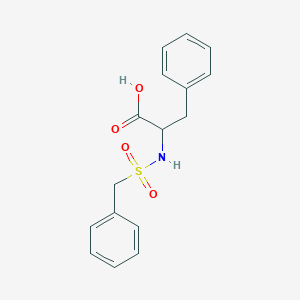 molecular formula C16H17NO4S B1660327 2-(Benzylsulfonylamino)-3-phenylpropanoic acid CAS No. 7469-31-0