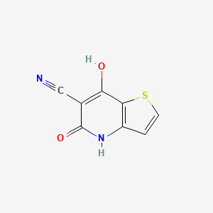 molecular formula C8H4N2O2S B1660328 7-Hydroxy-5-oxo-4,5-dihydro-thieno[3,2-b]pyridine-6-carbonitrile CAS No. 74695-38-8