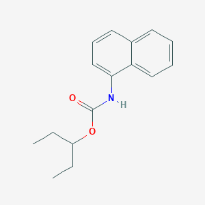 molecular formula C16H19NO2 B1660329 pentan-3-yl N-naphthalen-1-ylcarbamate CAS No. 7471-25-2