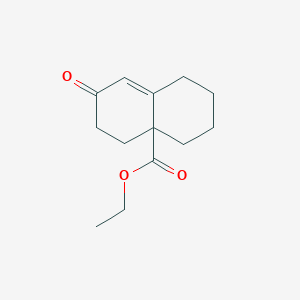molecular formula C13H18O3 B1660335 Ethyl 7-oxo-1,2,3,4,5,6-hexahydronaphthalene-4a-carboxylate CAS No. 7478-39-9