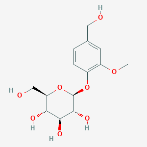 molecular formula C14H20O8 B1660343 香兰素 CAS No. 74950-96-2