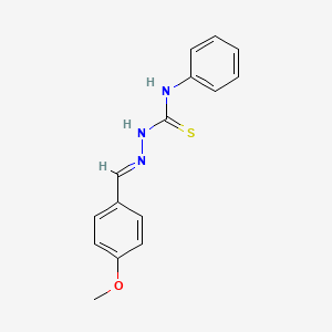 molecular formula C15H15N3OS B1660344 4-Methoxybenzaldehyde N-phenylthiosemicarbazone CAS No. 74959-64-1