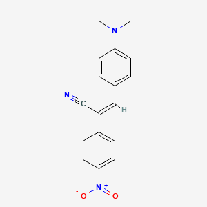 molecular formula C17H15N3O2 B1660345 (Z)-3-(4-dimethylaminophenyl)-2-(4-nitrophenyl)prop-2-enenitrile CAS No. 7496-26-6