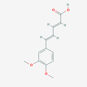 molecular formula C13H14O4 B1660356 (2E,4E)-5-(3,4-dimethoxyphenyl)penta-2,4-dienoic acid CAS No. 7508-09-0