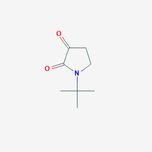 molecular formula C8H13NO2 B1660360 1-Tert-butylpyrrolidine-2,3-dione CAS No. 7510-23-8