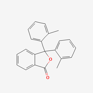 molecular formula C22H18O2 B1660368 3,3-Bis(2-methylphenyl)-2-benzofuran-1(3h)-one CAS No. 75195-51-6