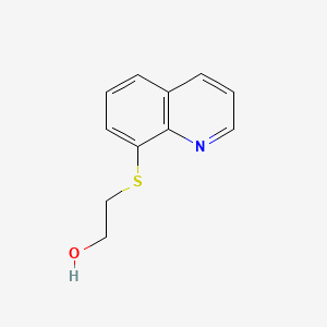 molecular formula C11H11NOS B1660379 Ethanol, 2-(8-quinolylthio)- CAS No. 7545-91-7