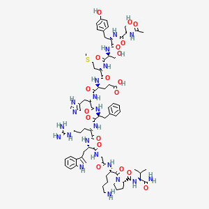 molecular formula C77H109N21O19S B1660381 Msh, 2-tyr-alpha- CAS No. 75487-36-4