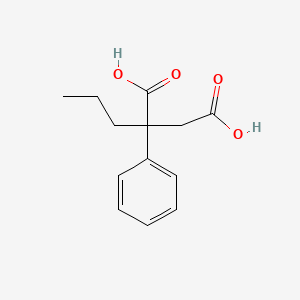 molecular formula C13H16O4 B1660385 2-Phenyl-2-propylsuccinic acid CAS No. 75542-33-5