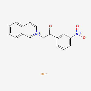 molecular formula C17H13BrN2O3 B1660386 2-[2-(3-Nitrophenyl)-2-oxoethyl]isoquinolin-2-ium bromide CAS No. 75573-18-1