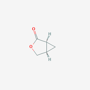 molecular formula C5H6O2 B1660392 3-Oxabicyclo[3.1.0]hexan-2-one, (1S,5R)- CAS No. 75658-86-5