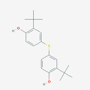 molecular formula C20H26O2S B1660393 4,4'-Thiobis(2-tert-butylphenol) CAS No. 7566-50-9