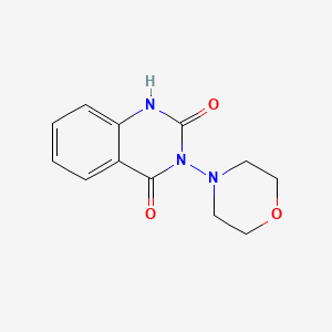 2,4(1H,3H)-Quinazolinedione, 3-(4-morpholinyl)-