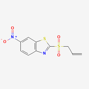 6-Nitro-2-(prop-2-ene-1-sulfonyl)-1,3-benzothiazole