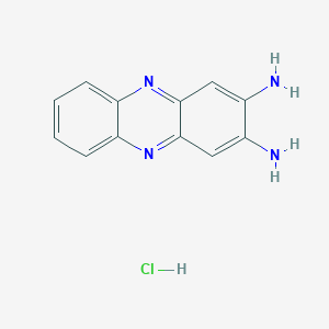 molecular formula C12H11ClN4 B1660411 Phenazine-2,3-diamine, chloride CAS No. 76190-35-7