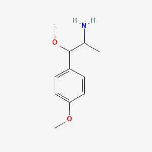 molecular formula C11H17NO2 B1660418 1-Methoxy-1-(4-methoxyphenyl)propan-2-amine CAS No. 763927-08-8