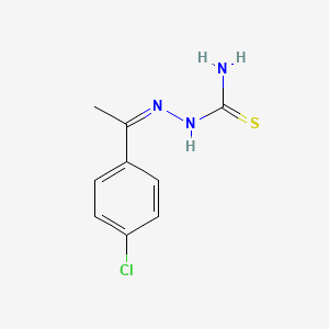 molecular formula C9H10ClN3S B1660427 p-Chloroacetophenone thiosemicarbazone CAS No. 7651-47-0