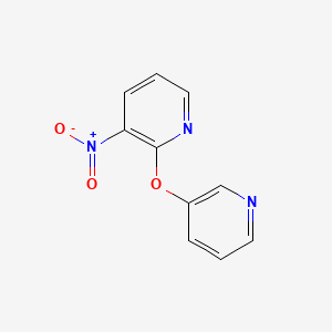 molecular formula C10H7N3O3 B1660433 3-Nitro-2-(pyridin-3-yloxy)pyridine CAS No. 76594-24-6