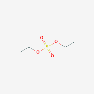 molecular formula C4H10O4S<br>(C2H5)2SO4<br>C4H10O4S B166044 硫酸二乙酯 CAS No. 64-67-5