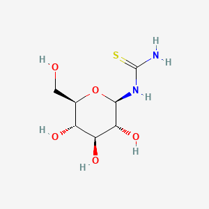molecular formula C7H14N2O5S B1660440 Thiourea, beta-D-glucopyranosyl- CAS No. 76822-35-0