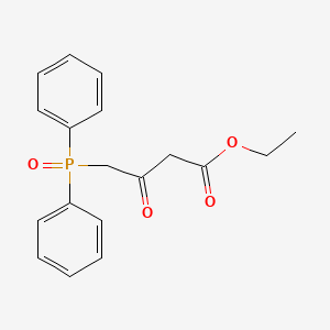 molecular formula C18H19O4P B1660441 Ethyl 4-diphenylphosphoryl-3-oxobutanoate CAS No. 76842-91-6