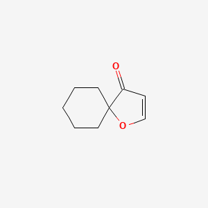molecular formula C9H12O2 B1660449 1-Oxaspiro[4.5]dec-2-en-4-one CAS No. 76951-95-6