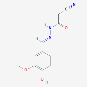 Cyanoacetic acid (4-hydroxy-3-methoxybenzylidene)hydrazide