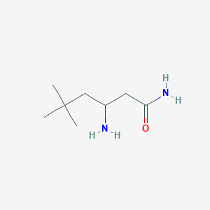 molecular formula C8H18N2O B1660454 3-Amino-5,5-dimethylhexanamide CAS No. 771522-09-9